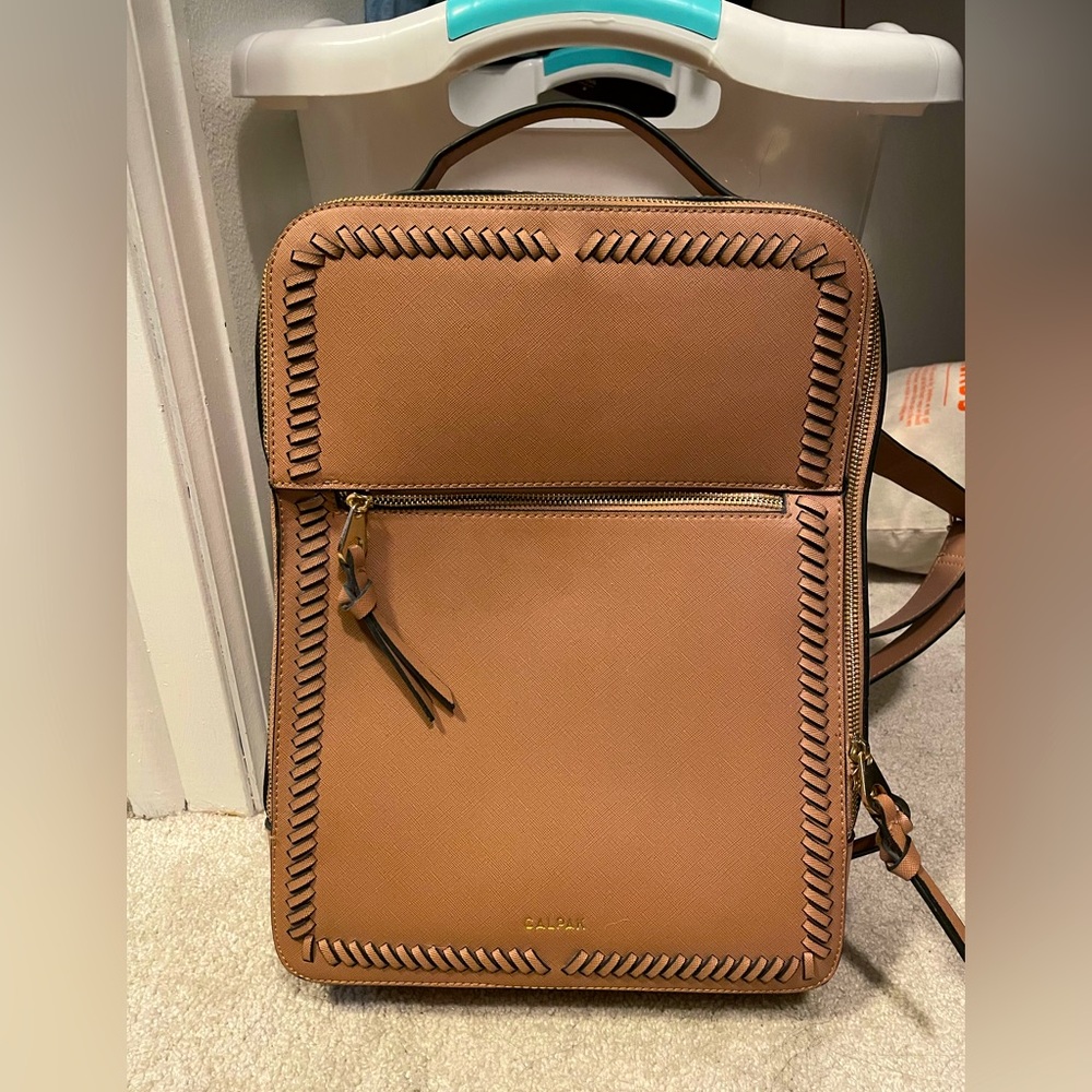 Tan Calpak Kaya Laptop Backpack